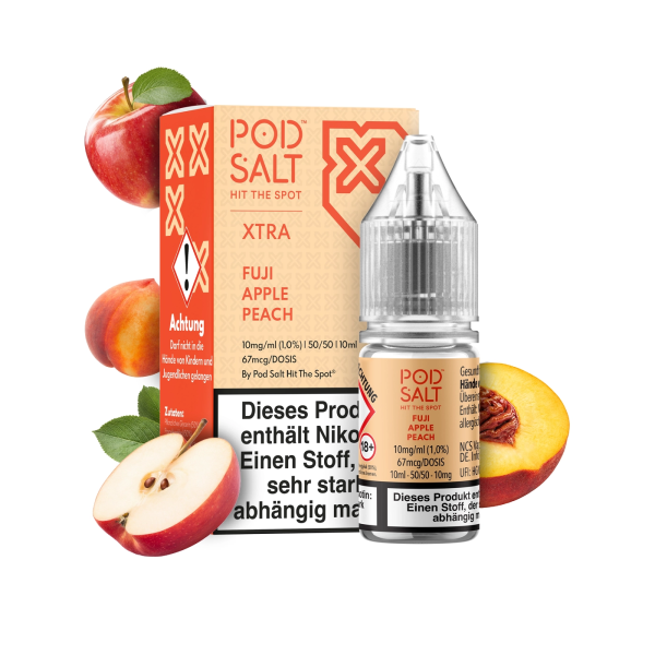 PodSalt Xtra Fuji Apple Peach 10 mg