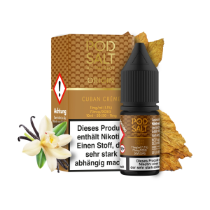 Pod Salt Origin - Cuban Creme 10 ml - 11mg/ml