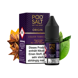 Pod Salt Origin - Liqour Tobacco 10 ml - 20mg/ml