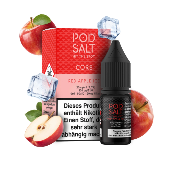 Pod Salt Core - Red Apple Ice 10 ml - 20mg/ml