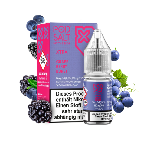 PodSalt Xtra Grape Berry Burst 20 mg