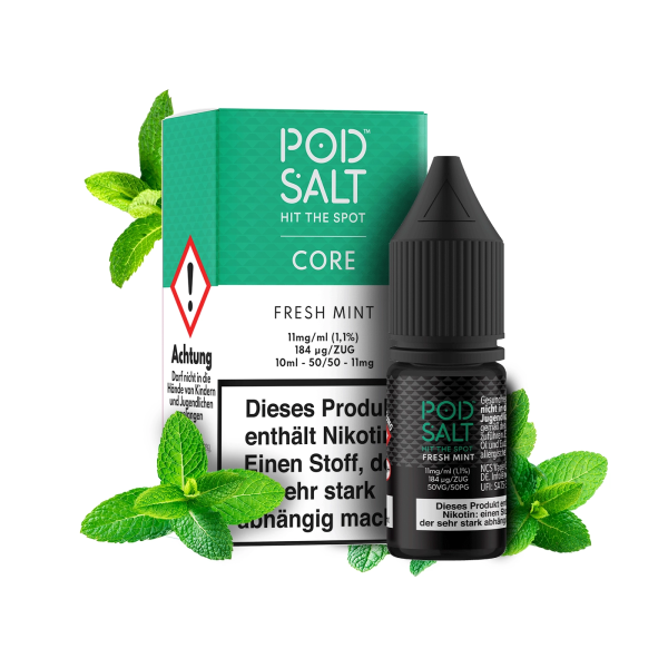 Pod Salt Core - Fresh Mint 10 ml - 11 mg/ml