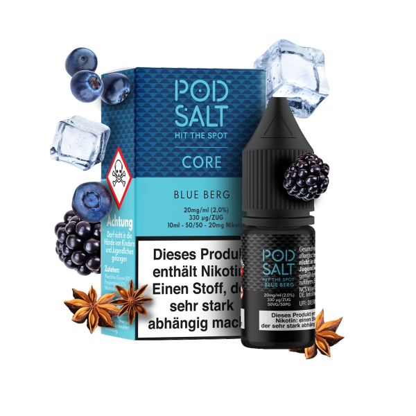 Pod Salt Core - Blue Berg 10 ml - 20 mg/ml