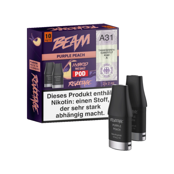 Revoltage Beam Purple Peach PreFill Pods 2 ml, 10 mg, 2 Stück