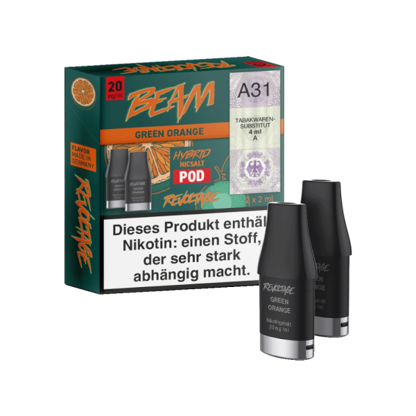 Revoltage Beam Green Orange PreFill Pods 2 ml, 20 mg, 2 Stück