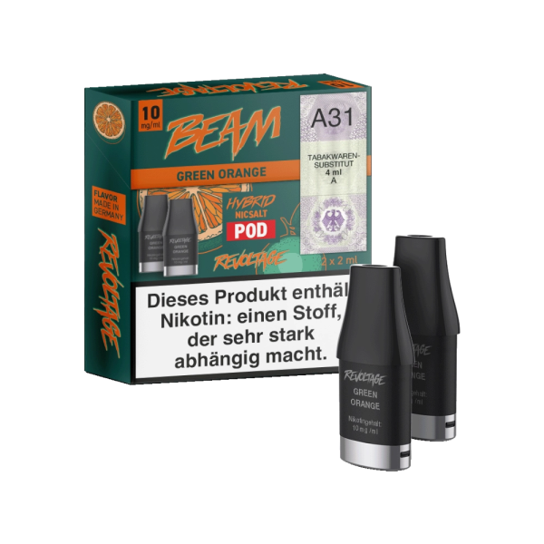 Revoltage Beam Green Orange PreFill Pods 2 ml, 10 mg, 2 Stück