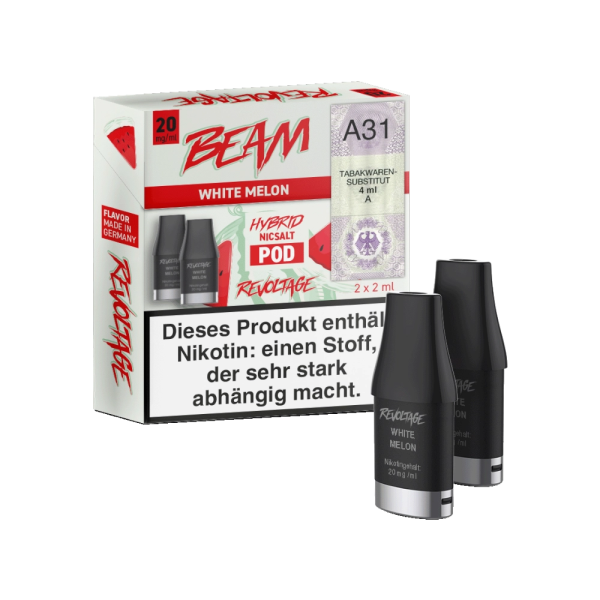 Revoltage Beam White Melon PreFill Pods 2 ml, 20 mg, 2 Stück