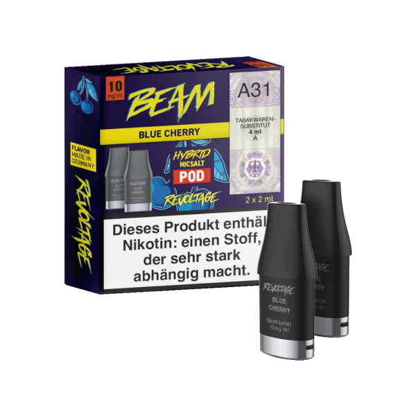 Revoltage Beam Blue Cherry PreFill Pods 2 ml, 20 mg, 2 Stück