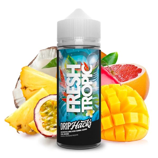 Drip Hacks Fresh Tropic 10ml in 120ml Flasche