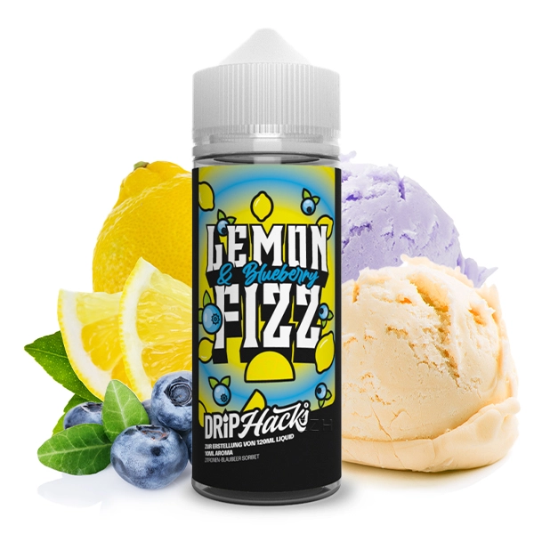 Drip Hacks Lemon & Blueberry Fizz 10ml in 120ml Flasche