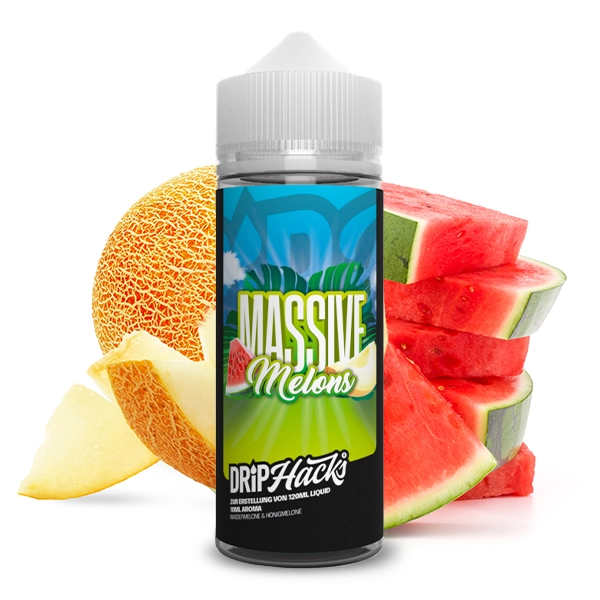 Drip Hacks Massive Melons 10ml in 120ml Flasche