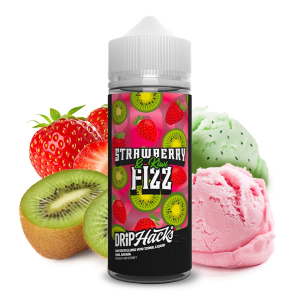 Drip Hacks Strawberry Kiwi Fizz 10ml in 120ml Flasche